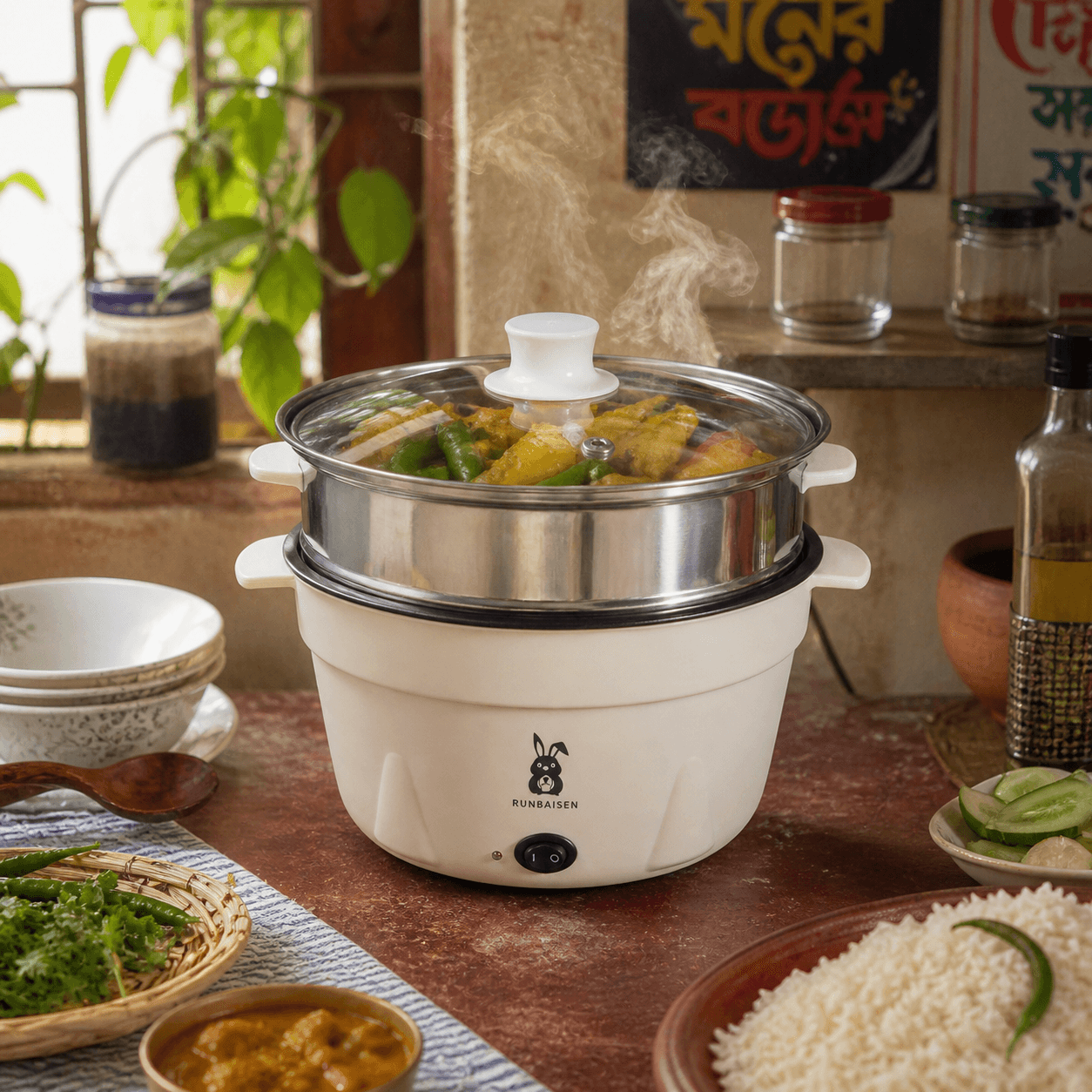 Electric Cooking Pot 5.5L